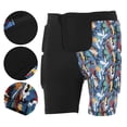thumbnail image 4 of Protective Padded Shorts, Padded Hip Protection Breathable EVA Safe Impact Resistance  For Snowboarding Skating Black,Double Color, 4 of 8