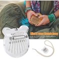 thumbnail image 2 of 8 Key Mini Kalimba Exquisite Finger Thumb Piano, Mini Piano Musical Instruments, Professional Beginners Musical Instruments for Gift to Kids Friends Beginners (Transparent Bear), 2 of 7