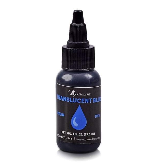 Tinte de color líquido Alumilite Tinte Azul (1 oz) Colorante o pigmentos altamente concentrados para resinas de fundición Recubrimiento epoxi y uretano | Se utiliza para colorear artes y manualidades