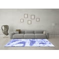 thumbnail image 3 of Ahgly Company Indoor Round Abstract Blue Modern Area Rugs, 6' Round, 3 of 4