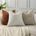 thumbnail image 5 of SUSIELADY Chenille Throw Pillow Covers 20x20 Set of 2, Thick Textured Slubby Couch Pillow Covers, Farmhouse Modern Neutral Decorative Pillow Cases for Sofa, Bed, or Living Room, Light Grey, 5 of 8