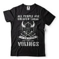 thumbnail image 2 of Funny Vikings T-Shirt Viking Patriotic Tee Viking Warrior Skull Helmet Tee Shirt Viking Gift (Medium Military Green), 2 of 6