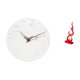 thumbnail image 5 of Reloj de pared silencioso para el hogar, cocina, oficina, estudio, con estatua abstracta de fuego, figura de llama de resina, escultura moderna, decor, 5 of 8
