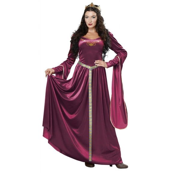 california costumes women's lady guinevere costume/berry, x-large