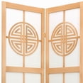 thumbnail image 2 of Oriental Furniture 6 ft. Tall Long Life Shoji Screen - 3 Panel - Natural, 2 of 3