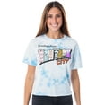thumbnail image 3 of To All The Boys I've Loved Before Womens' Greetings From New York City Juniors Tie Dye Crop T-Shirt, 3 of 7