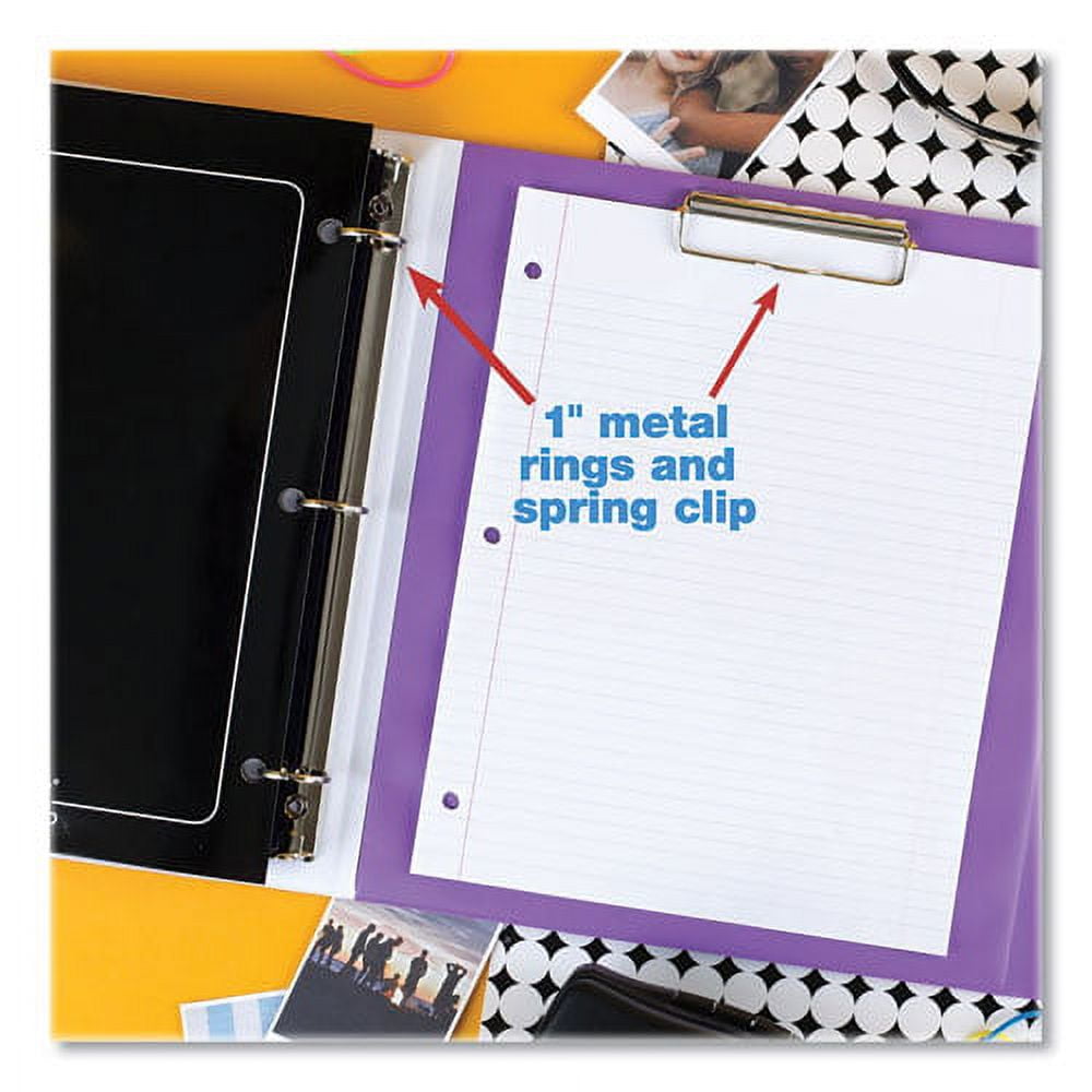Trapper Keeper 3-Ring Pocket Binder, 1" Capacity, 11.25 x 12.19, Palm Trees | Bundle of 2 Each