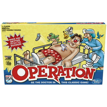 Operation, Classic Kids & Family Favorite Strategy Game with 12 Plastic Ailments