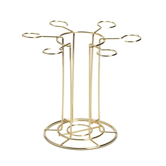 Wine Glass Holder Bar Glasses Desktop Stand Racks Xmas Tree Golden