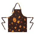 thumbnail image 2 of Glowing Halloween Icons Apron-Garden Aprons for Women with Pockets-Cotton Linen Waterproof Kitchen Cooking Gardening Aprons Adjustable for Kitchen,Cooking,BBQ and Salon 32"x27", 2 of 7