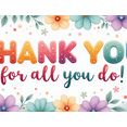 thumbnail image 4 of Appreciation Banner Thank You Colorful Design Gratitude Decoration Thankful Message Fun Theme for Party Celebration Event, 4 of 8