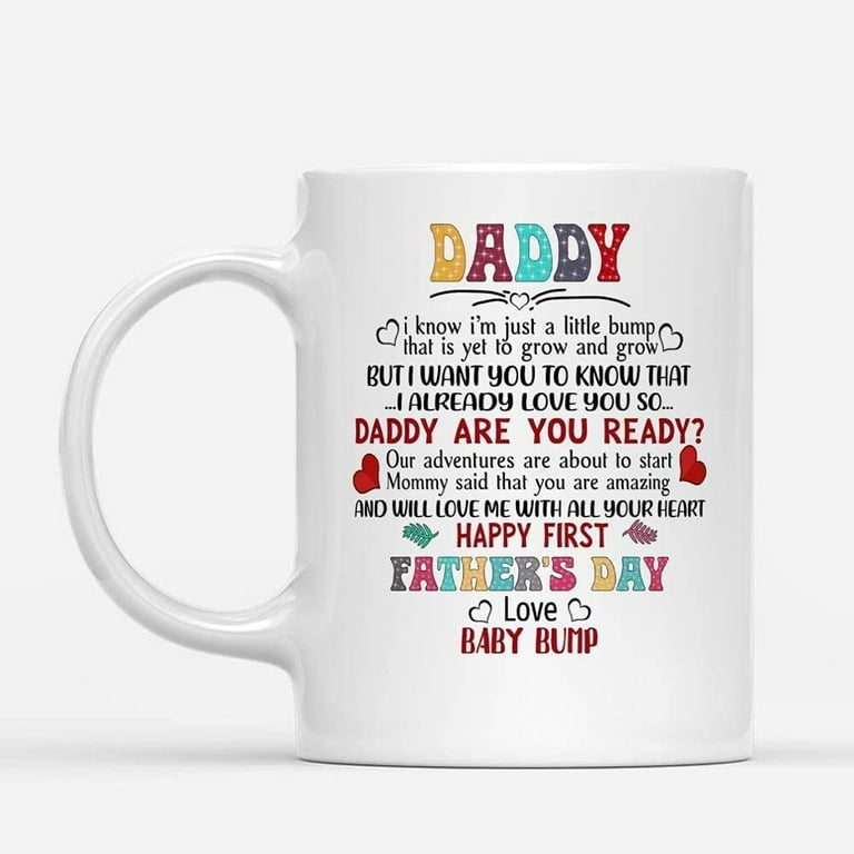 Cowboys Dad Mom Since Cup Mug, Dallas Football Inspired White Coffee Mug,  New Dad Gift, Year He Became a Dad, Football Fan Baby Reveal Item 
