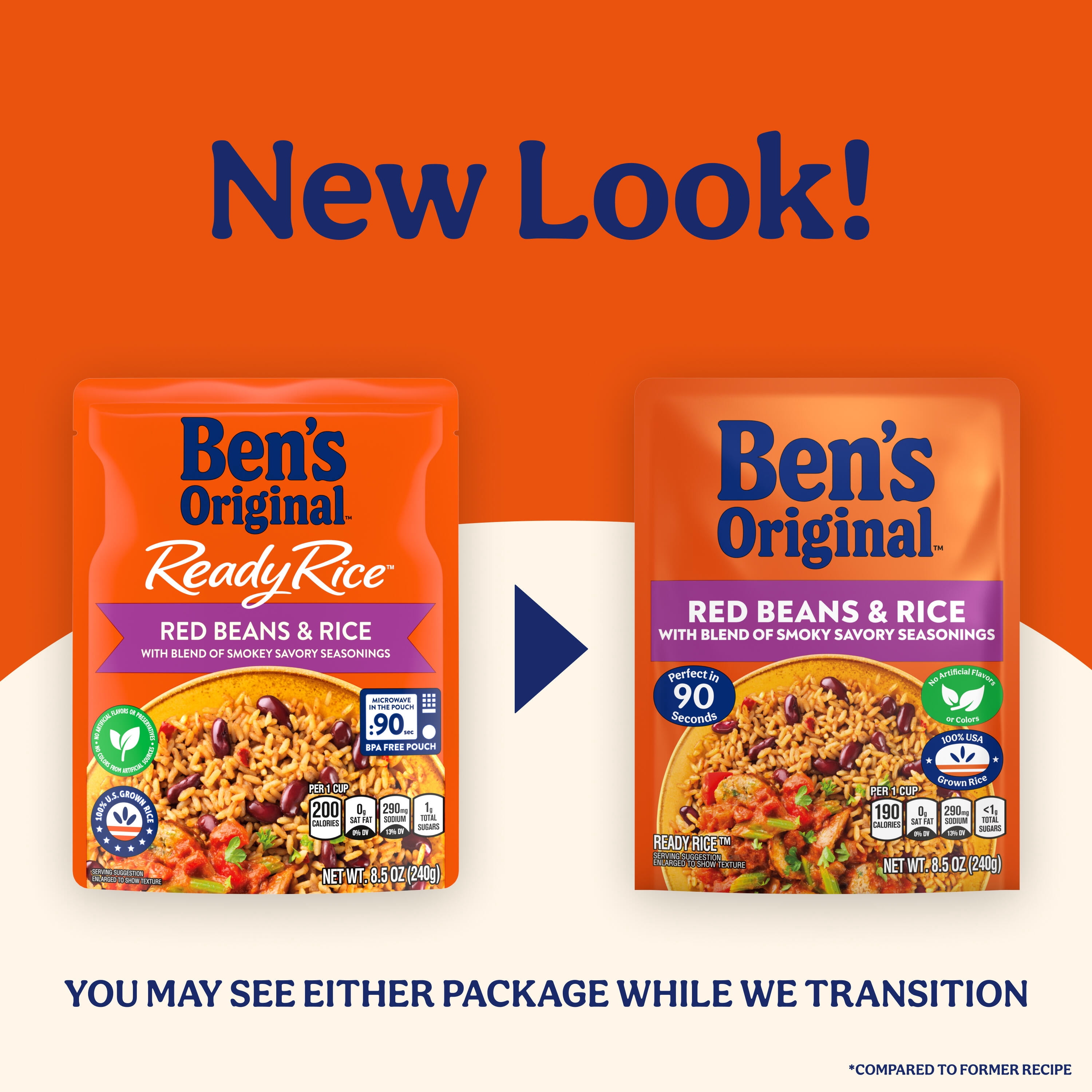 (5 pack) Ben's Original™ Ready Rice™, Red Beans & Rice, 8.5 oz. pouch