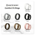 thumbnail image 5 of Smooth Black Breathable Silicone Ring Band for Men and Women 4mm Bandwidth, 5 of 6