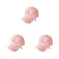 thumbnail image 4 of maskred Cotton Baseball Cap With Quick-drying Technology Say Goodbye To Sweat Ring Pink 3Set, 4 of 6
