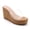 CORK, variant on Women's Clear Strap Cork Wedge Sandals, Open Toe Platform Mules, Slip-On Summer Heels