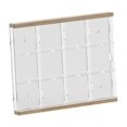 thumbnail image 4 of hengtong Badges Collection Box Compartment Acrylic Clear for Tags Badges Collectibles 12 grids, 4 of 9