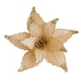thumbnail image 4 of 1Pc 25cm Christmas Poinsettia Glitter Flower Wreath Hanging Xmas Tree Ornament For Christmas Wedding Party Home Decoration, 4 of 5