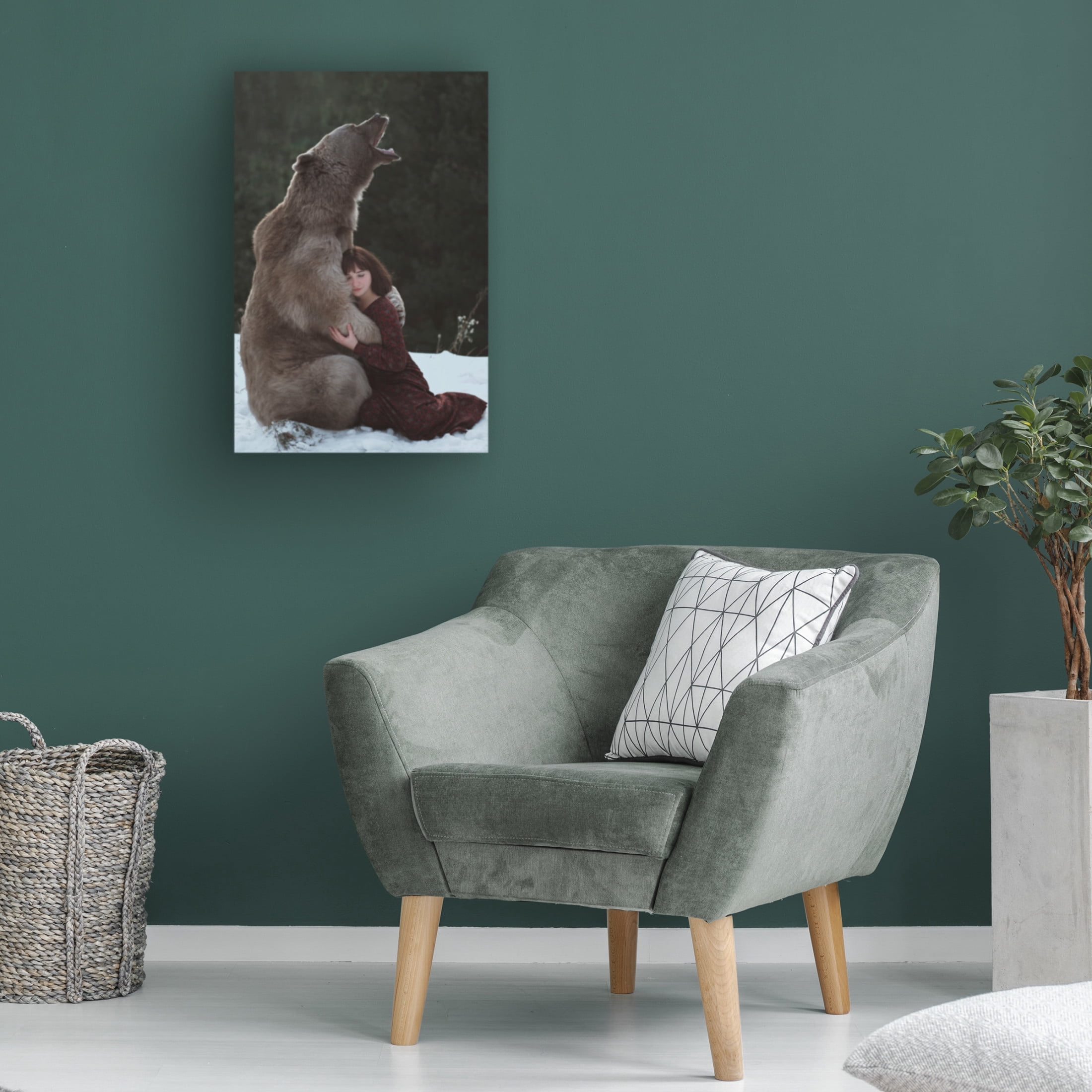 Canvas Wall Art - Olga Barantseva 'My Big Friend' Wall Art for Living Room, Bedroom, or Office D?cor by Trademark Fine Art - 12 x 19 Inches
