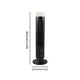 thumbnail image 2 of Ventilador de torre, ventilador sin aspas, acondicionador vertical: ventilador de torre LED negro con luz, diseño de torre miniatura, 2 of 7