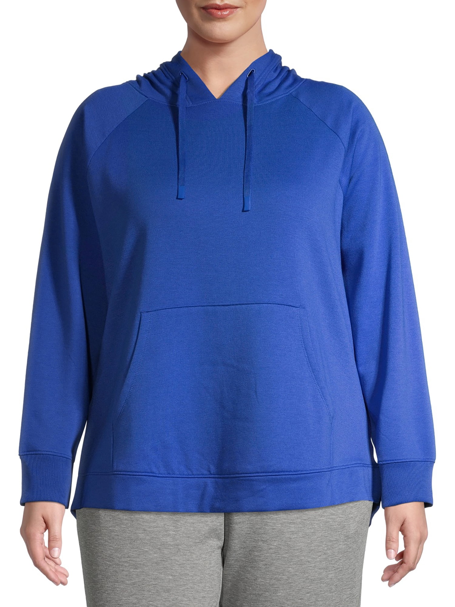 Athletic Works Women's Plus Size Soft Fleece Pullover Sweatshirt ...