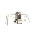 thumbnail image 2 of Swing Set with Slide, Swings & Climbing Ladder, Backyard Play Set for Kids Ages 3+, 2 of 3
