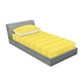 thumbnail image 2 of Ambesonne Geometric Fitted Sheet & Pillow Sham Set, Moroccan Ombre Color, Twin, Merigold Yellow, 2 of 2