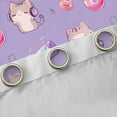 thumbnail image 5 of Feelyou Kawaii Music Cat Black Out Curtains, Cartoon Guitar Curtains Pack of 2 (42x63 Each), Teens Kids Boys Girls Bedroom Curtains, Living Room Curtains Decor, 5 of 7