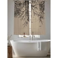 thumbnail image 4 of Brown Black Branches Sheer Curtains 63 Inch Length 2 Panels Set, Botanical Dead Tree Birds Voile Window Treatment Rod Pocket Curtains Sheers Drapes for Bedroom/Living Room/Kitchen 52x"63"x2, 4 of 7