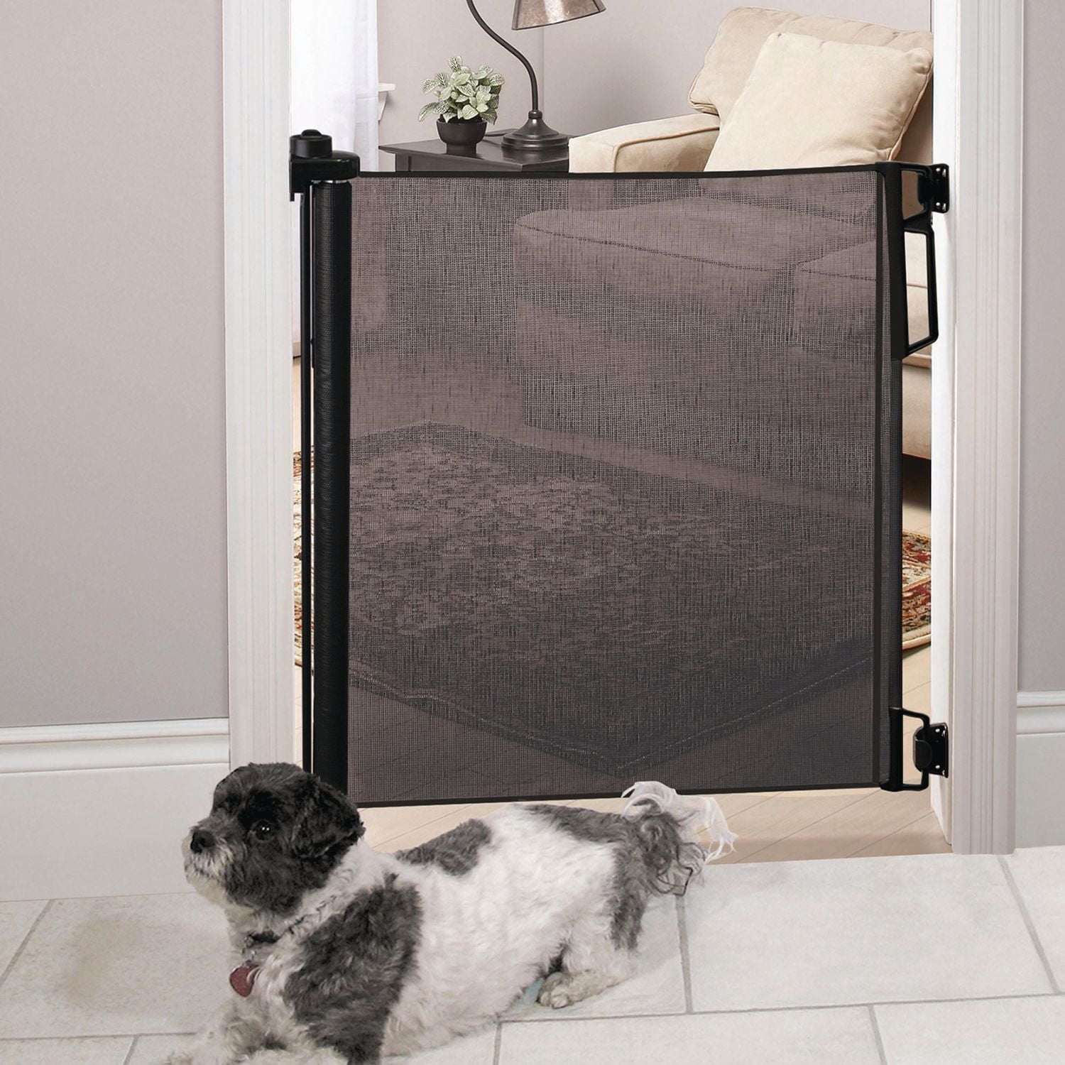 Bily Retractable Safety Gate, 55”W (maximum) x 32.5”H