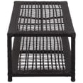 thumbnail image 2 of vidaXL Shoe Bench Black 80x40x30 cm Poly Rattan, 2 of 5
