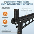 thumbnail image 6 of EcoSummer Universal Adjustable Truck Ladder Rack | 1000 LB Capacity Heavy-Duty Steel Pickup Bed Rack, 52"-82" Crossbar, No-Drill Cargo System for Kayak, Lumber & Rooftop Tents, 6 of 9