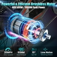 thumbnail image 4 of WOOKEN 20"X4.0 Fat Tire Electric Mountain Bike for Adults, Powerful Peak 1000W Electric Mountain Bicycle with 48V 624WH Removable Battery, Max speed 20MPH, UL2849, 4 of 8