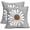 Burnt Orange White Daisy, variant on Navy Blue White Daisy Pillow Covers 18x18 Set of 2 Spring Summer Gray Grey Colored Decorative Throw Pillows Outdoor Modern Art Flower Pillowcase Square Linen Cushion Case for Home Sofa Couch Bed