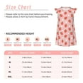 thumbnail image 3 of Fotbe Strawberry Vestido de Dormir para Niñas de 3 a 10 Años, Mangas Cortas, Estilo Princesa, Pijama Camisón con Mangas Voladas-Medium, 3 of 6