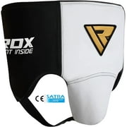 RDX Groin Protector for Boxing, Muay Thai, MMA Fighting and Kickboxing, Cowhide Leather Abdo Gear for Martial Arts Training, SATRA Approved Jockstrap Abdominal Guard for Sparring and Taekwondo
