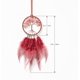 thumbnail image 4 of Atrapasueños para espejo retrovisor de coche con cuentas de cristal, árbol de la vida, pequeño atrapasueños para espejo retrovisor, decoración de guardería, 3 pulgadas de diámetro (rojo), 4 of 7