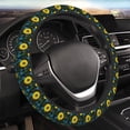 thumbnail image 5 of Gukieu Sunflowers And Blue Flower Print Elastic Steering Wheel Cover, Anti-slip and Sweat-proof Car Steering Wheel Protector Cover for Cars, Vans, Trucks Car Accessories, 5 of 6