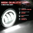 thumbnail image 3 of Pair 4" 30W LED Fog Light Round Front Bumper Lamp Car For Jeep Wrangler JK 07-16, 3 of 10