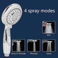thumbnail image 2 of Adjustable 4-Speed Handheld Shower Head with Water Saving Gaskets, 2 of 5