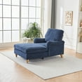 thumbnail image 5 of Modern Mid-Century Indoor Oversized Chaise Lounger Comfort Sleeper Sofa with Soild Wood Legs  , Comfort Sleeper Sofa,  Sofa Bed ,Sleeper Chair, 5 of 18