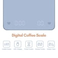 thumbnail image 4 of Digital Coffee Scale with Timer LED Screen Espresso Scale Built-in Battery 3kg Max.Weighing 0.1g High Precision Measures in oz/ml/g Kitchen Scale for Pour Over and Drip, 4 of 8