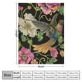 thumbnail image 4 of PRATYUS Hummingbird Birds Chamomile Flowers Blanket Lightweight Cozy Ultra-Soft Throw Blanket Blankets All Seasons for Home Bedroom Couch Sofa Travel 40x50in, 4 of 6