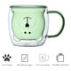 thumbnail image 5 of Bonita taza de té con forma de oso, taza de café con asa, taza de leche de 250 ml, taza de café de vidrio con doble aislamiento, regalo personal de cumpleaños, San Valentín y oficina (bonita taza de, 5 of 5