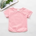 thumbnail image 2 of Jamsmile Toddlers Girls T-Shirts Summer Casual Loose Round Neck T Shirts Tops Soft Comfy Lightweight Pullover Girls Tee Shirts, 2 of 8