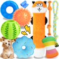 thumbnail image 1 of Puppy Toys PatsFran para la dentición, paquete de 9 para perros pequeños, 1 of 7
