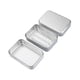 thumbnail image 1 of Jabonera de viaje de aluminio con tapa, autovaciable, antigoteo, ligera y portátil para camping, casa y gimnasio., 1 of 9