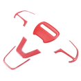 thumbnail image 4 of Accesorios de cubierta de volante 2015-2020, moldura de fibra roja, 4 of 5