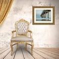 thumbnail image 3 of Bill Carson Photography 32x25 Gold Ornate Wood Framed with Double Matting Museum Art Print Titled - The Coastal Pier, 3 of 4