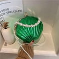 thumbnail image 2 of LHSHID Women Acrylic Evening Clutch Bag Shell Clutch Purse Transparent Stadium Approved Crossbody Shoulder Handbag with Pearl, 2 of 7